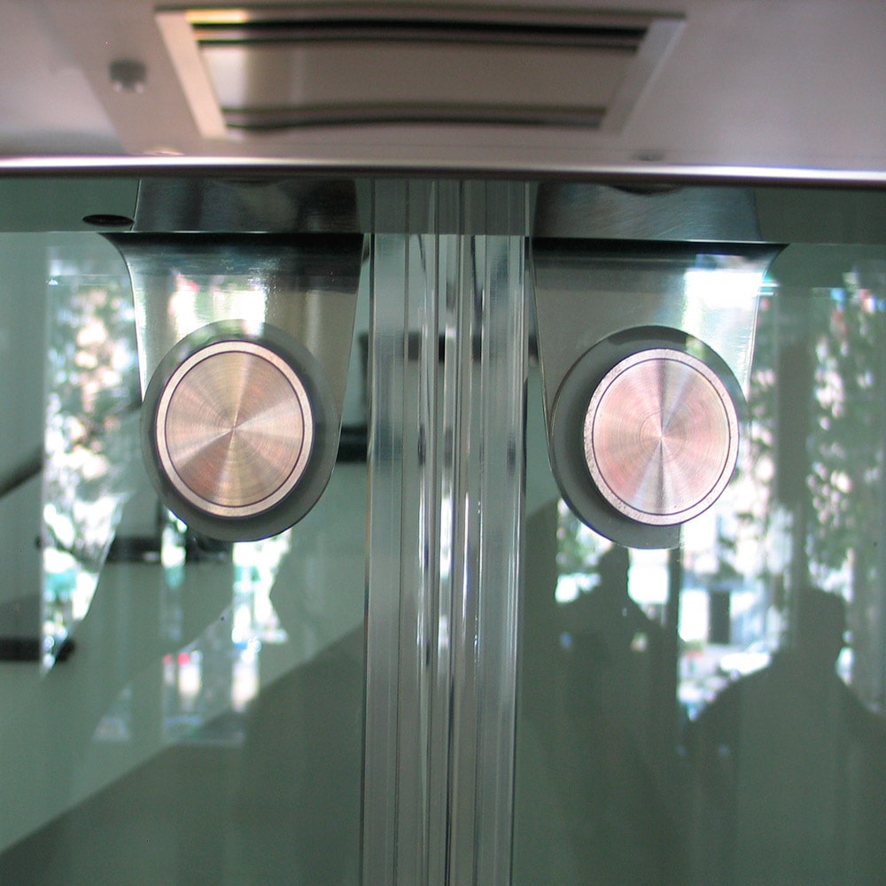 اتصالات لته تمام شیشه درب آسانسور